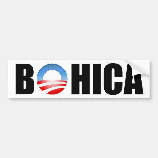 Bohica Obama Bumpersticker (Voorkant)