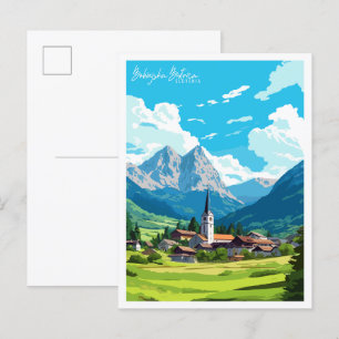 Bohinjska Bistrica Slovenië vintage reizen Briefkaart