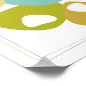 Bohnen Mid Century Modern gestyled poster (Hoek)