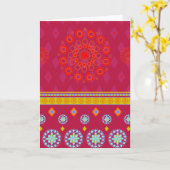 BOHO1 Mandala - Carte de voeux (Fleur jaune)