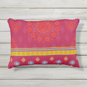 BOHO1 Mandala - Coussin d'extérieur