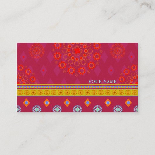 BOHO1 Mandala - visitekaartje (Voorkant)