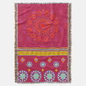 BOHO1 Mandala - Worpdeken Deken (Voorkant Verticaal)