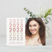 Boho 2023 Foto Afstudeerkaart Aankondiging (Staand voorkant)