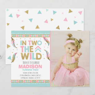 Boho 2e Invitation Anniversaire En Deux La Fête Sa