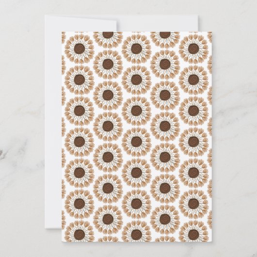 Boho 3 Photo Terracotta Graduation Faire-part (Dos)