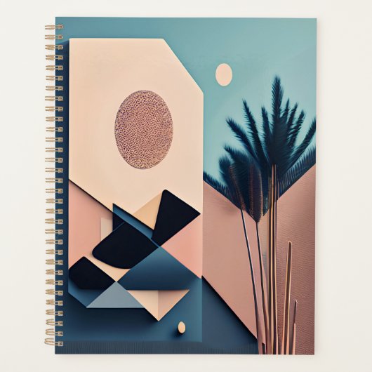 Boho 3D moderne minimaliste Art Abstrait (Devant)