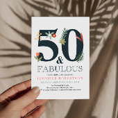 Boho 50 moderne et fabuleuse invitation d'annivers