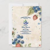 Boho aardbei bessen zoet Baby shower Kaart (Voorkant)