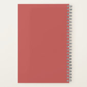 Boho Aardbei Coquette Bloemen Girly Roze Notitieboek (Achterkant)