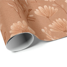 Boho aardetoon Wilde Bloem Zand Waterverf Patroon