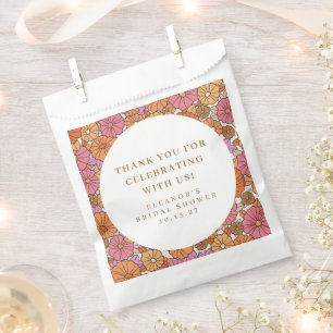 Boho Aardse Bloemrijke Bruiloftsshower Aangepaste Bedankzakje