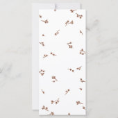 Boho aardse botanische elegante ivoren tafel plan  (Achterkant)