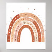 Boho Aardse Regenboog Esthetiek Poster (Voorkant)