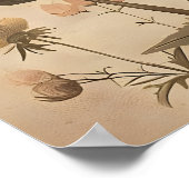 Boho Abeille en impression de fleur jaune, mur bot (Coin)