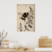Boho Abeille en Impression de Fleur Violette, Bour (Cuisine)
