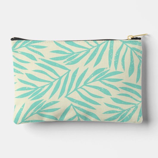 Boho Abstract blauw grunge palmbladeren Etui (Achterkant)