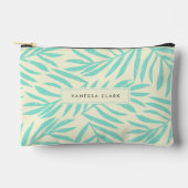 Boho Abstract blauw grunge palmbladeren Etui (Voorkant)