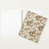 Boho Abstract Botanical Notebook Cover Background (Devant avec enveloppe)
