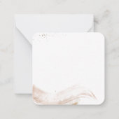 Boho Abstract Dank u Gepersonaliseerde Naam N Notitiekaartje (Achterkant)