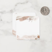 Boho Abstract Dank u Gepersonaliseerde Naam N Notitiekaartje (Voorkant / Achterkant in situ)