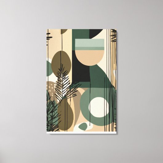 Boho abstract design - toile étirée (Recto)