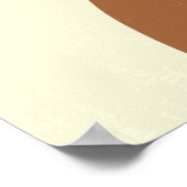 Boho Abstract Earth Tone Folk en Rainbow Poster (Hoek)