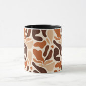 Boho Abstract Flow Mug – Soft Shape Composition (Centre)