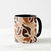 Boho Abstract Flow Mug – Soft Shape Composition (Devant droit)