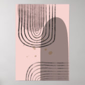 Boho Abstract geometrisch Poster (Voorkant)