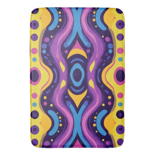 Boho Abstract kleurrijk 17 Badmat (Voorkant Verticaal)