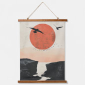 Boho Abstract landschap (12) Hangend Wandkleed (Voorkant)