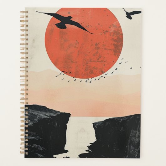 Boho Abstract landschap (12) Planner (Voorkant)