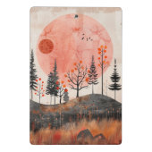 Boho Abstract landschap (13) Mini Klembord (Achterkant)