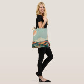 Boho Abstract landschap (14) Draagtas (Op model)