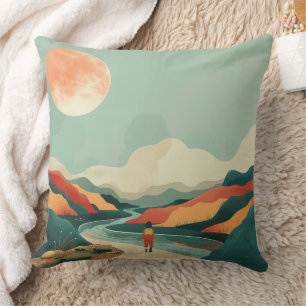 Boho Abstract landschap (14) Kussen