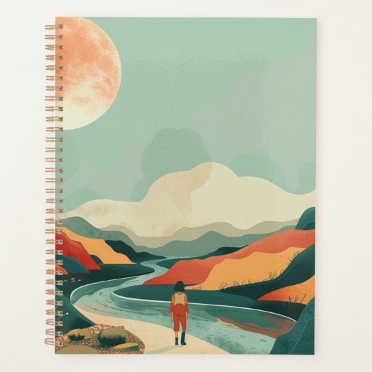 Boho Abstract landschap (14) Planner (Voorkant)