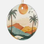 Boho Abstract landschap (16) Keramisch Ornament (Links)