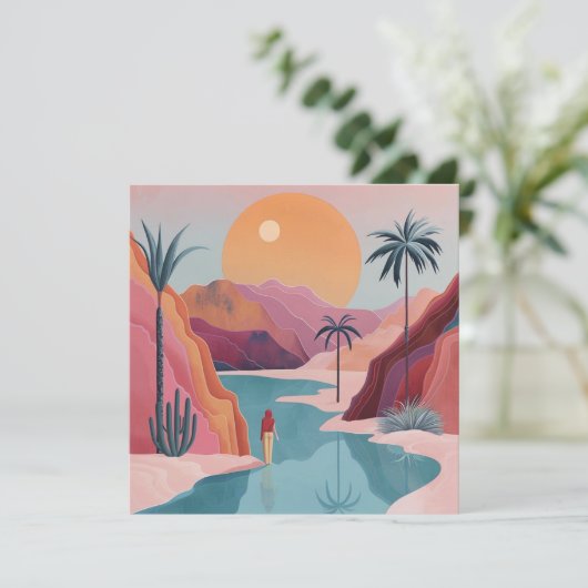 Boho Abstract landschap (18) (Staand voorkant)