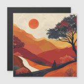 Boho Abstract landschap (19) (Voorkant / Achterkant)