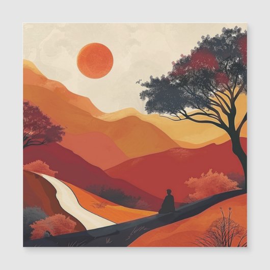 Boho Abstract landschap (19) (Voorkant)