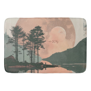 Boho Abstract landschap (1) Badmat