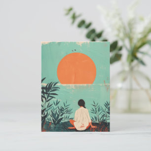 Boho Abstract landschap (22) Briefkaart