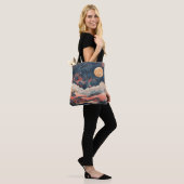 Boho Abstract landschap (24) Draagtas (Op model)