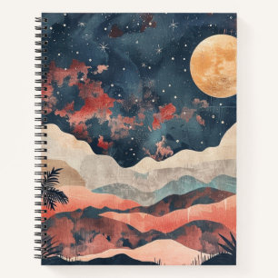 Boho Abstract landschap (24) Notitieboek