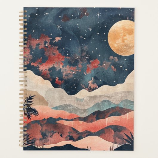 Boho Abstract landschap (24) Planner (Voorkant)