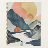 Boho Abstract landschap (2) Planner (Voorkant)
