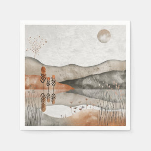 Boho Abstract landschap (3) Servet