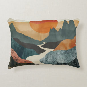 Boho Abstract landschap (5) Accent Kussen