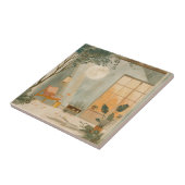 Boho Abstract landschap (6) Tegeltje (Zijkant)